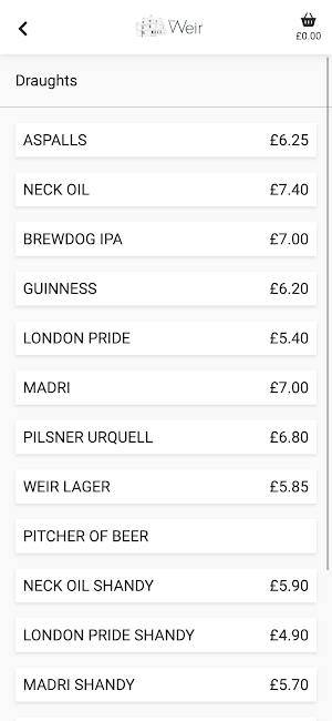 The Weir Bar Screenshot 1