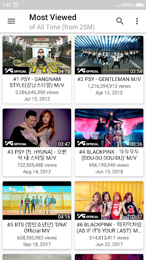 K-POP Tube - Popular & Recent Screenshot 2