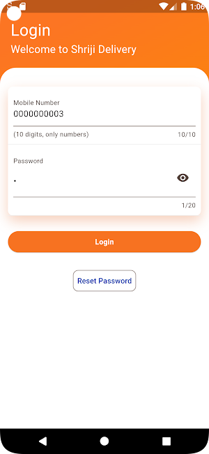 Shriji Delivery Screenshot 1