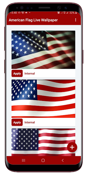 American Flag Waving Live Wallpaper Screenshot 0