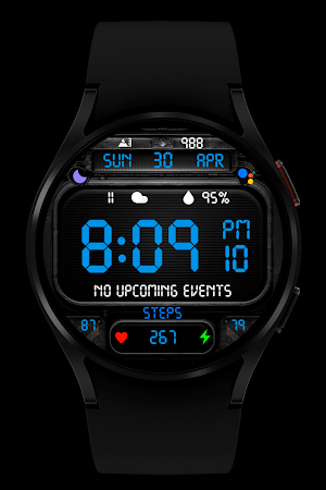 Digital V2 Watch Face Wear OS Screenshot 1