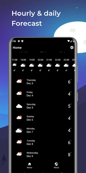Monochrome Weather Screenshot 3
