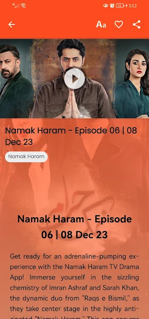 Namak Haram - Pakistani Drama Screenshot 1