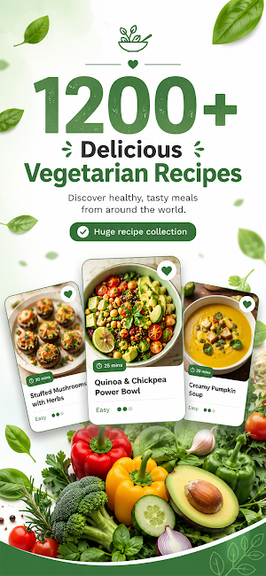 Vegetarian Recipes & Meal Box Screenshot 0