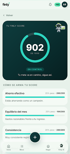 Finly: Gastos y Presupuesto Screenshot 2