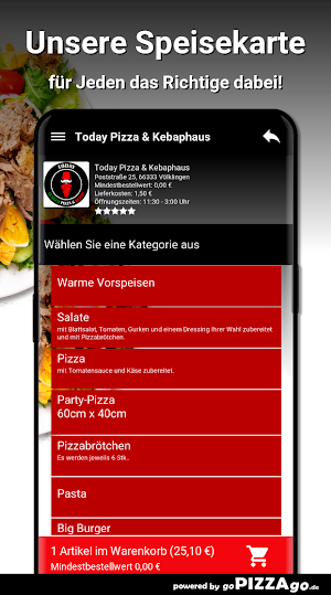 Today Pizza - Kebaphaus Völkli Screenshot 3