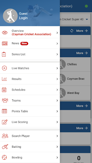 Cayman Cricket Association Screenshot 1