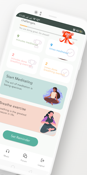 Medita: Meditation & Breathe Screenshot 1