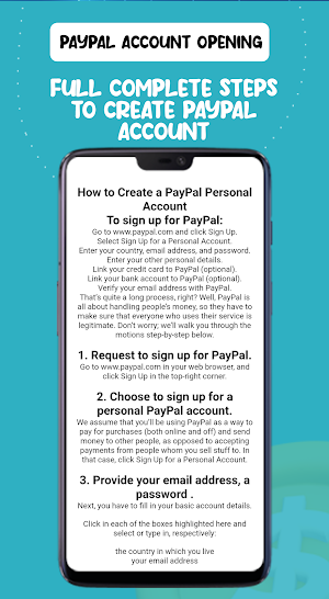 How to Create PayPal Account Screenshot 3