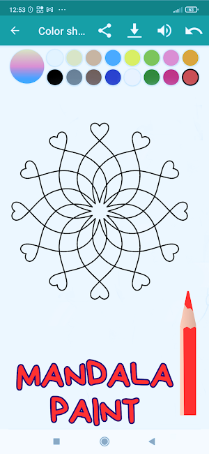 Mandala page: Color By Number Screenshot 2