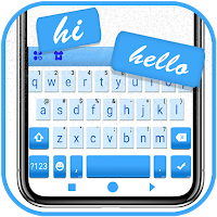 Blue Chats Keyboard Background