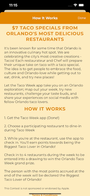 Orlando Taco Week Screenshot 1