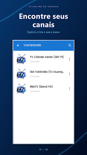 TV Online no Celular: Ao Vivo Screenshot 2