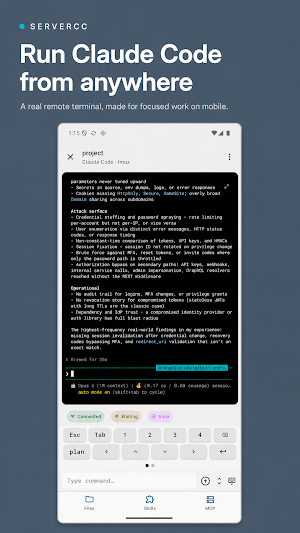 ServerCC - Claude Code & Codex Screenshot 0