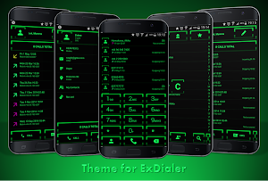 Theme for ExDialer Neon Green Screenshot 0