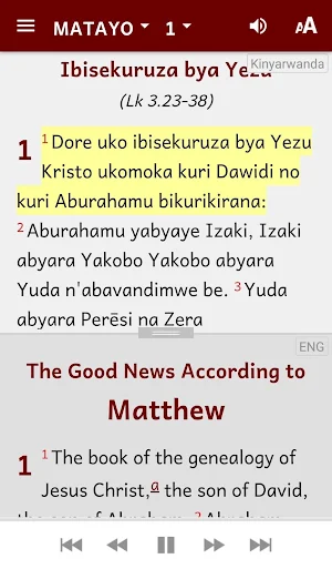 Kinyarwanda Bible Screenshot 2