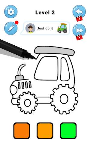 Car Coloring ASMR: Truck Robot Screenshot 2