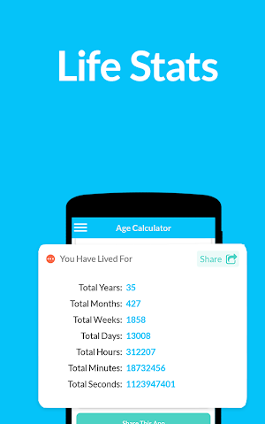 Age Calculator by Date of Birth⌛️: Age App 🙆 Screenshot 3