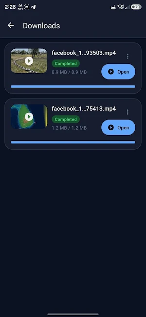 Quik Facebook Video downloader Screenshot 3