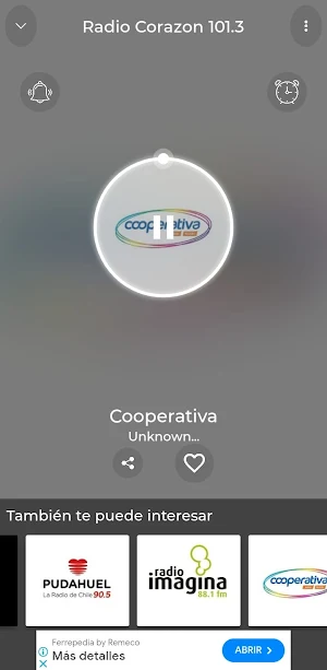 Radio Corazon 101.3 FM chile Screenshot 2