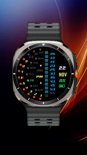 Futuristic LED watch Screenshot 2