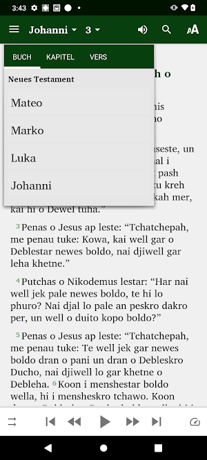 Sinti Romanes Evangelien Screenshot 3