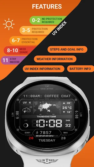 Geo-Sync Watch Face 118 Screenshot 2