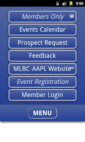 MLBC Mobile App Screenshot 1