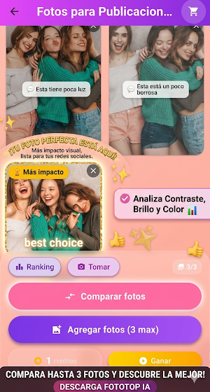 Fototop IA: Comparar Fotos Screenshot 2