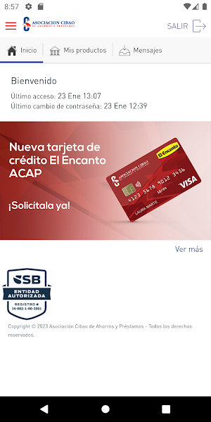 Movil ACAP Screenshot 0