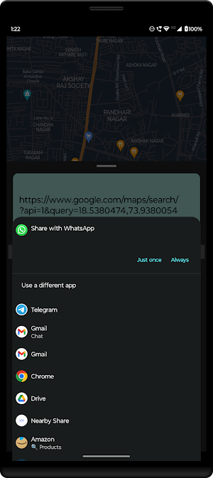 Share My Location Link Screenshot 2