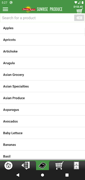 Sunrise Produce Checkout App Screenshot 2