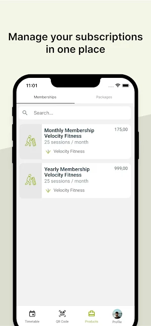 Velocity Fitness Screenshot 3