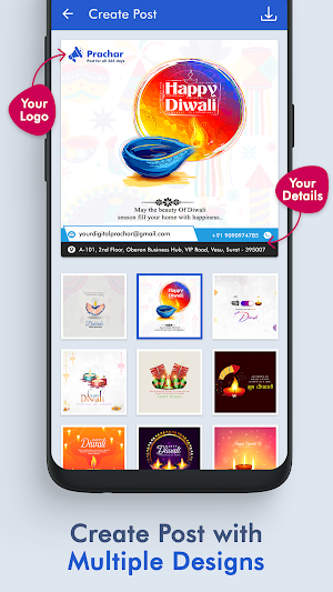 Prachar - Festival Post Maker Screenshot 2