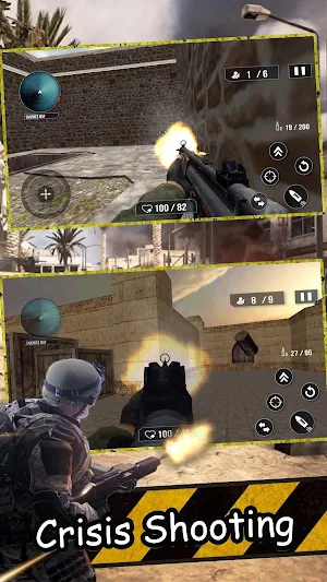 Crisis Shooting-Commando Action Battleground War Screenshot 0