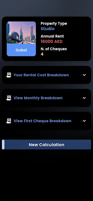 UAE RentCalc Screenshot 3