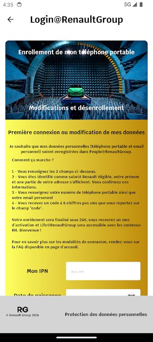 Login@RenaultGroup Screenshot 1