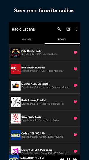 Online Radio Spain: AM & FM Screenshot 1