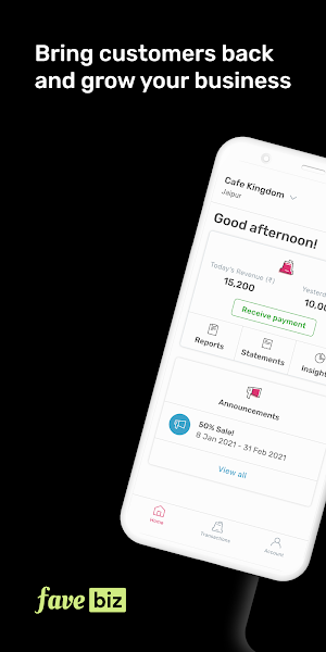 FaveBiz (India) — Mobile payme Screenshot 0