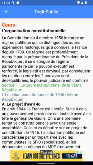 Cours de Droit Public Screenshot 1