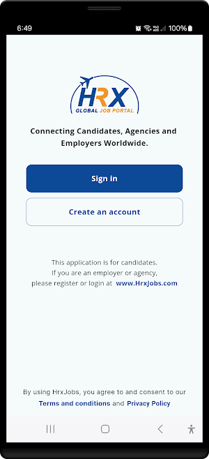 HRXJobs - Abroad Jobs Portal Screenshot 0