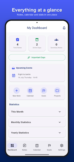 Sanal Ajanda: Calendar Notes Screenshot 0
