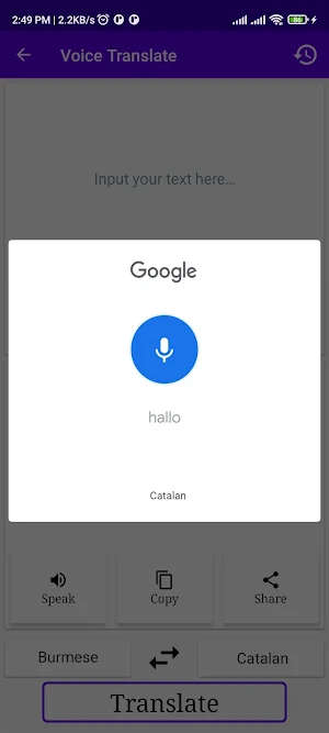 Burmese To Catalan Translator Screenshot 3