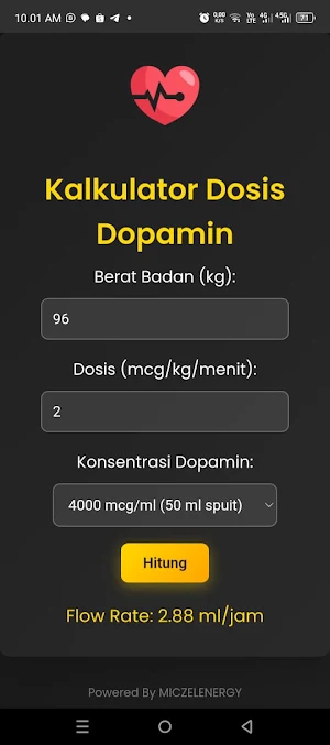 Kalkulator Dosis Dopamin Screenshot 1