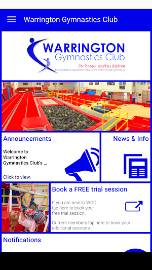 Warrington Gymnastics Club Screenshot 1