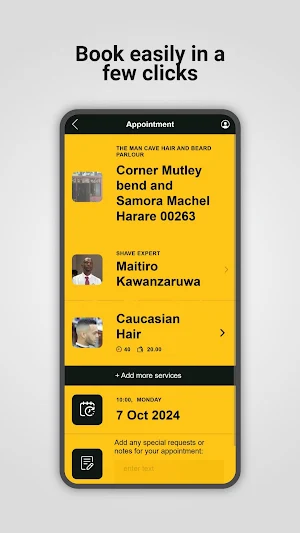 Man Cave Booking Screenshot 2
