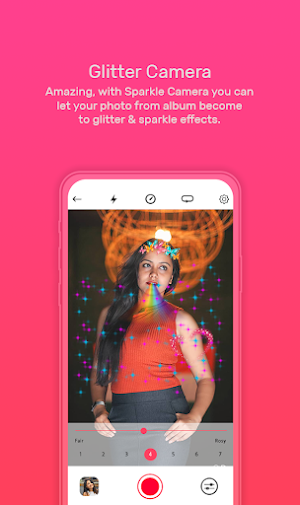 Glitter Camera-Photo Glitter Sparkle Light effect Screenshot 1