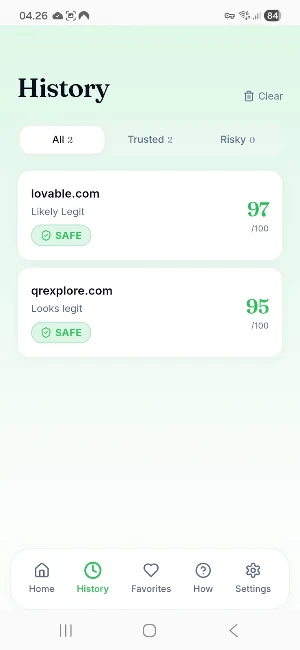 ScamOrLegit – Site Check Screenshot 1