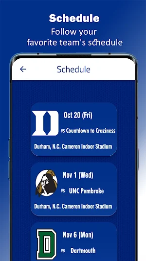 Duke Basketball Screenshot 3