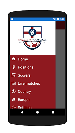 English Soccer live Screenshot 2